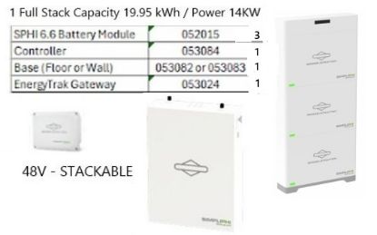Picture of SimpliPHI Battery System 19.95 kWh with  Sol-Ark 15K-2P-N Residential Inverter